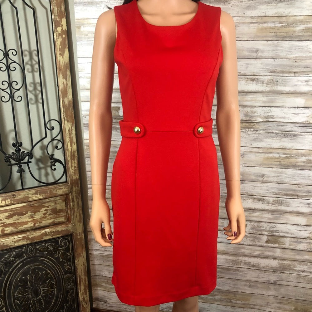 Banana Republic red sheath dress size 2.